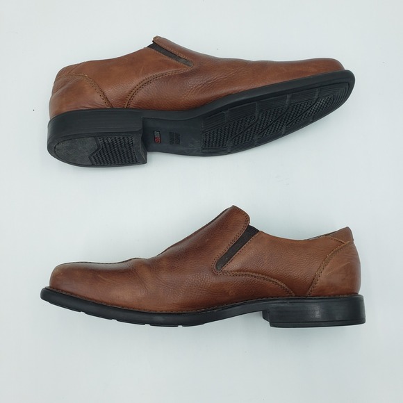 Johnston & Murphy Leather Slip On Loafers Mens Sz 12 Brown J&M Flex Square Toe main image 7